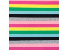 Jersey - Multicolor Lines Pink